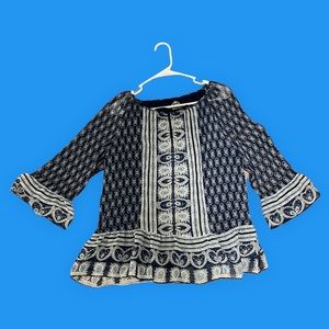 St. John’s Bay Floral Cropped Blouse